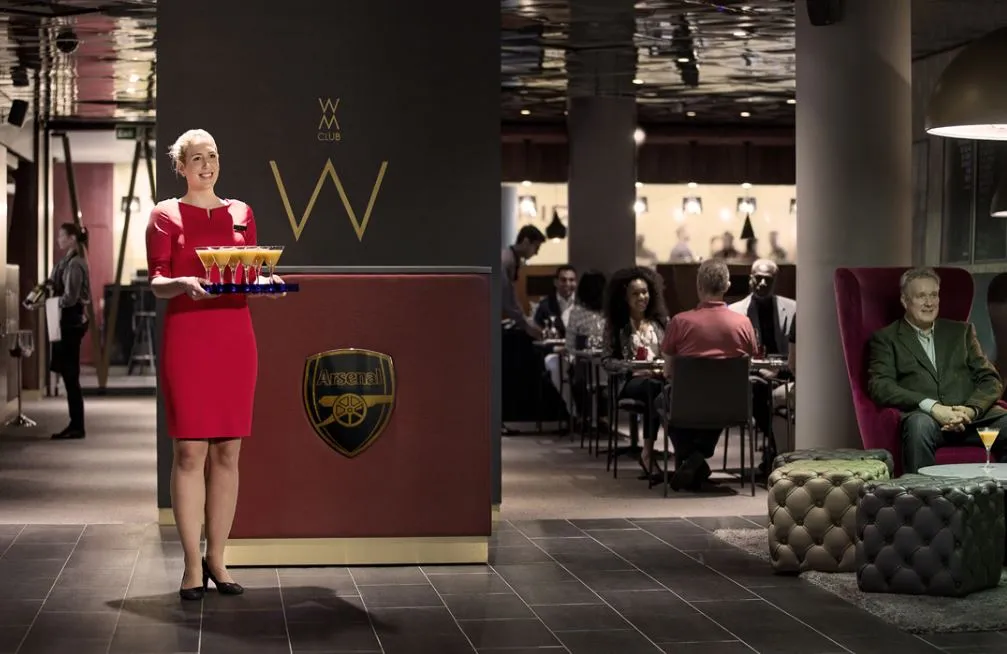 Khu vực dịch vụ khách hàng cao cấp (Hospitality) tại Sân vận động Emirates