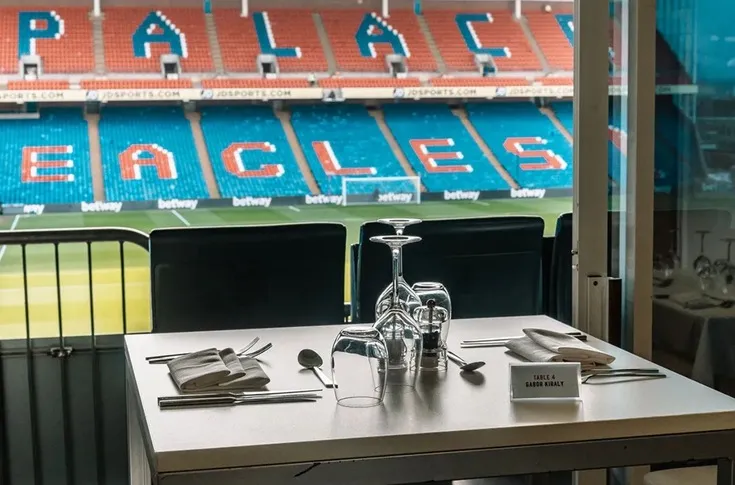 Khu vực dịch vụ khách sạn VIP tại sân Selhurst Park
