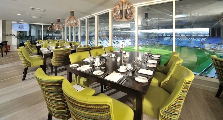 Khu vực phòng chờ Hospitality sang trọng tại King Power Stadium, Leicester City