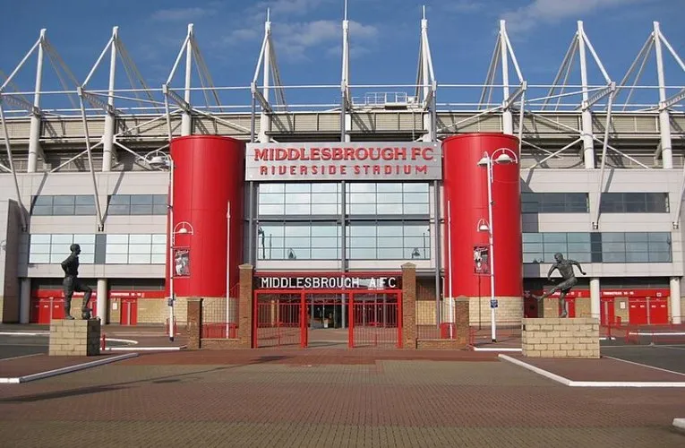 Lối vào chính sân vận động Riverside Middlesbrough
