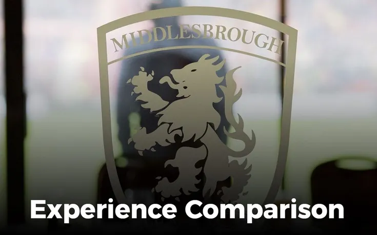 Nội thất khu vực hiếu khách của sân vận động Riverside Middlesbrough