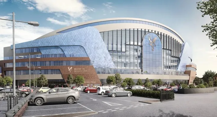 Phối cảnh dự án cải tạo và nâng cấp khán đài chính Selhurst Park