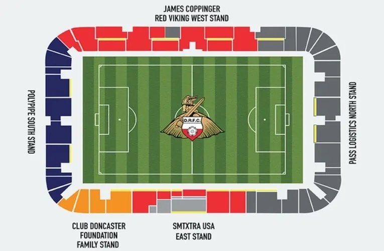 Sơ đồ bố trí chỗ ngồi và các khu vực tại sân vận động Eco-Power Stadium