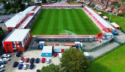Wham Stadium, sân nhà của Accrington Stanley nhìn từ trên cao