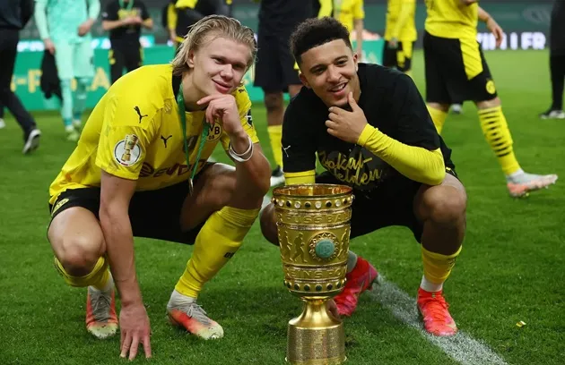 Haaland và Jadon Sancho tại Dortmund, hai tiền đạo trẻ tài năng sáng giá nhất